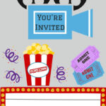 FREE PRINTABLES PRINTABLE MOVIE NIGHT INVITE Movie Party