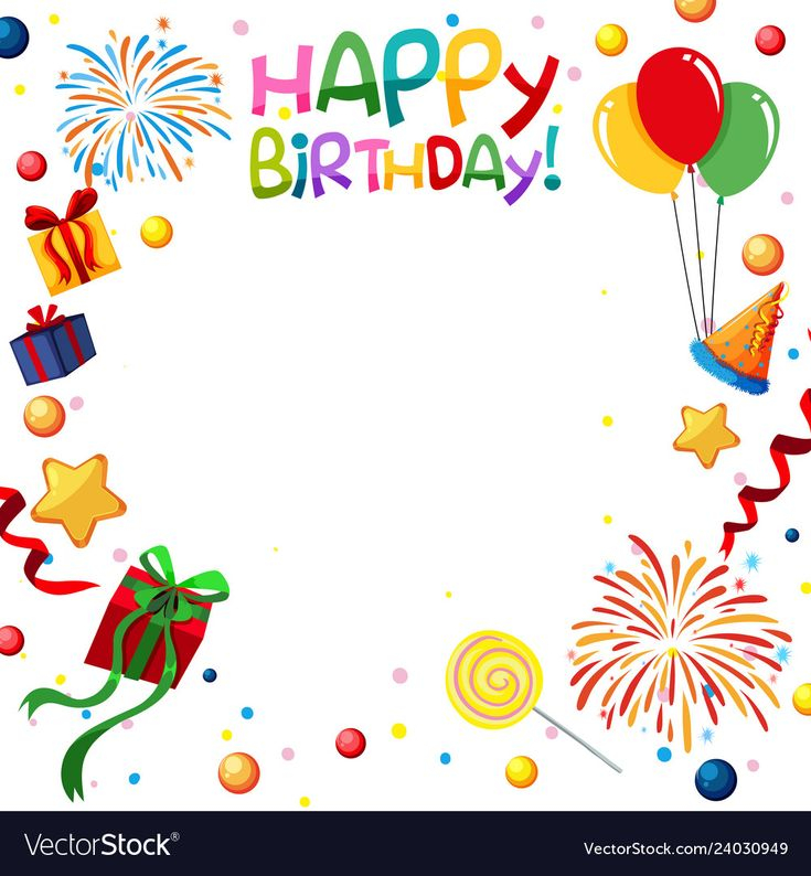 Fun Happy Birthday Template Illustration Download A Free Preview Or 