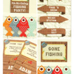 Gone Fishing Party Invitations Decorations Printable Party