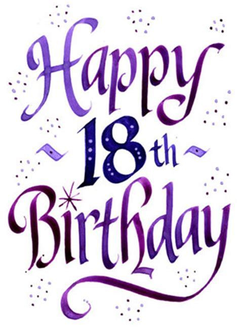 Happy 18th Birthday Images 18th Birthday Cards Happy 18th Birthday
