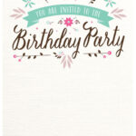 Happy Birthday Invitation Template Business Template Ideas