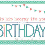 Happy Birthday Printable Card PDF