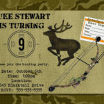 Hunting Birthday Party Invitations Invitation Design Blog