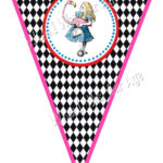 Instant Download Alice In Wonderland Party Printable Banners