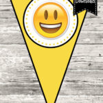 Instant Download Emoji Happy Birthday Banner Digital Printable