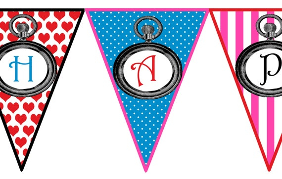Items Similar To Instant Download Alice In Wonderland Party Printable 