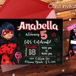 Ladybug Birthday Invitations Template Free Inspirational Miraculous