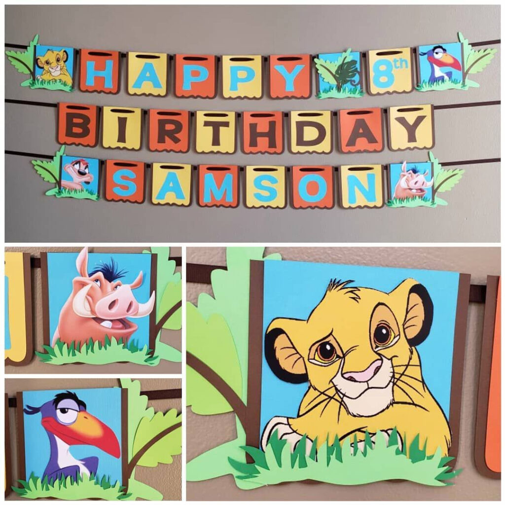 Lion King Birthday Banner By UEd Shop Lion King Birthday Lion King 