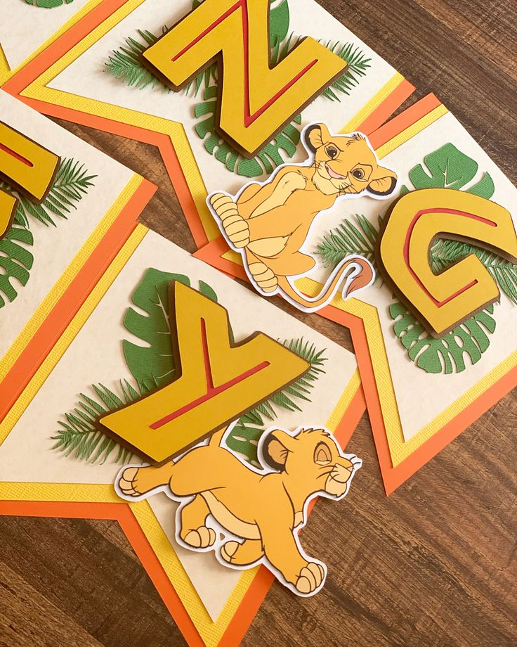 Lion King Name Banner Lion King Birthday Banner Lion King Etsy In 