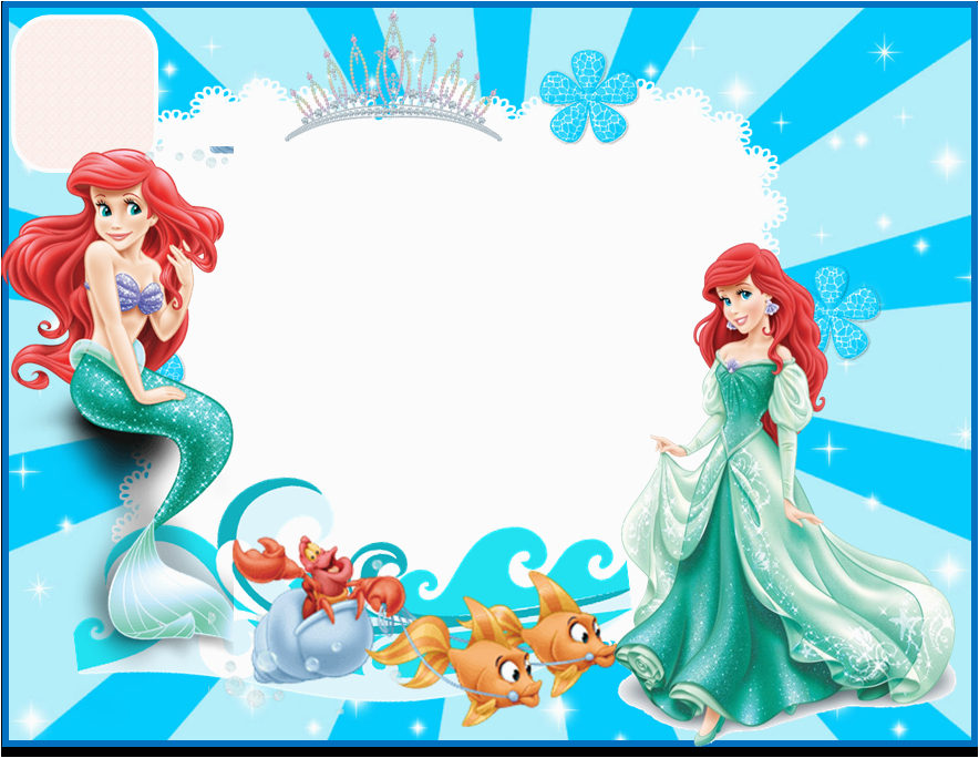 Little Mermaid Printable Birthday Card BirthdayBuzz