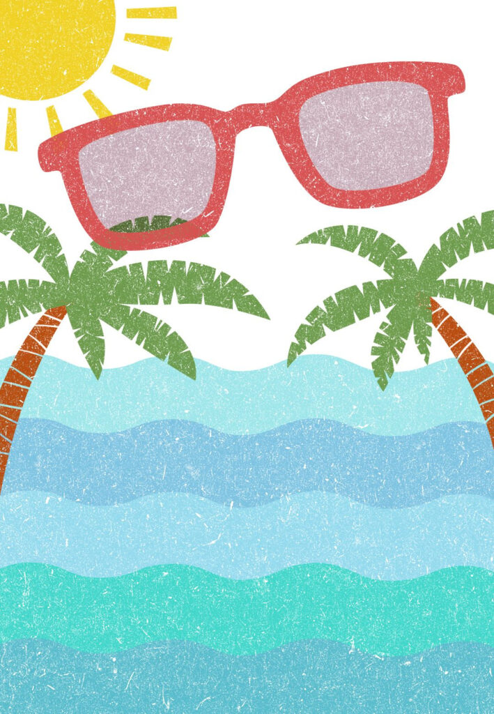 Looking Cool Free Printable Summer Party Invitation Template 