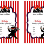 Ninja Warriors Birthday Invitations Birthday Printable Birthday