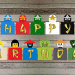 Ninjago Happy Birthday Banner Digital PDF File Printable INSTANT