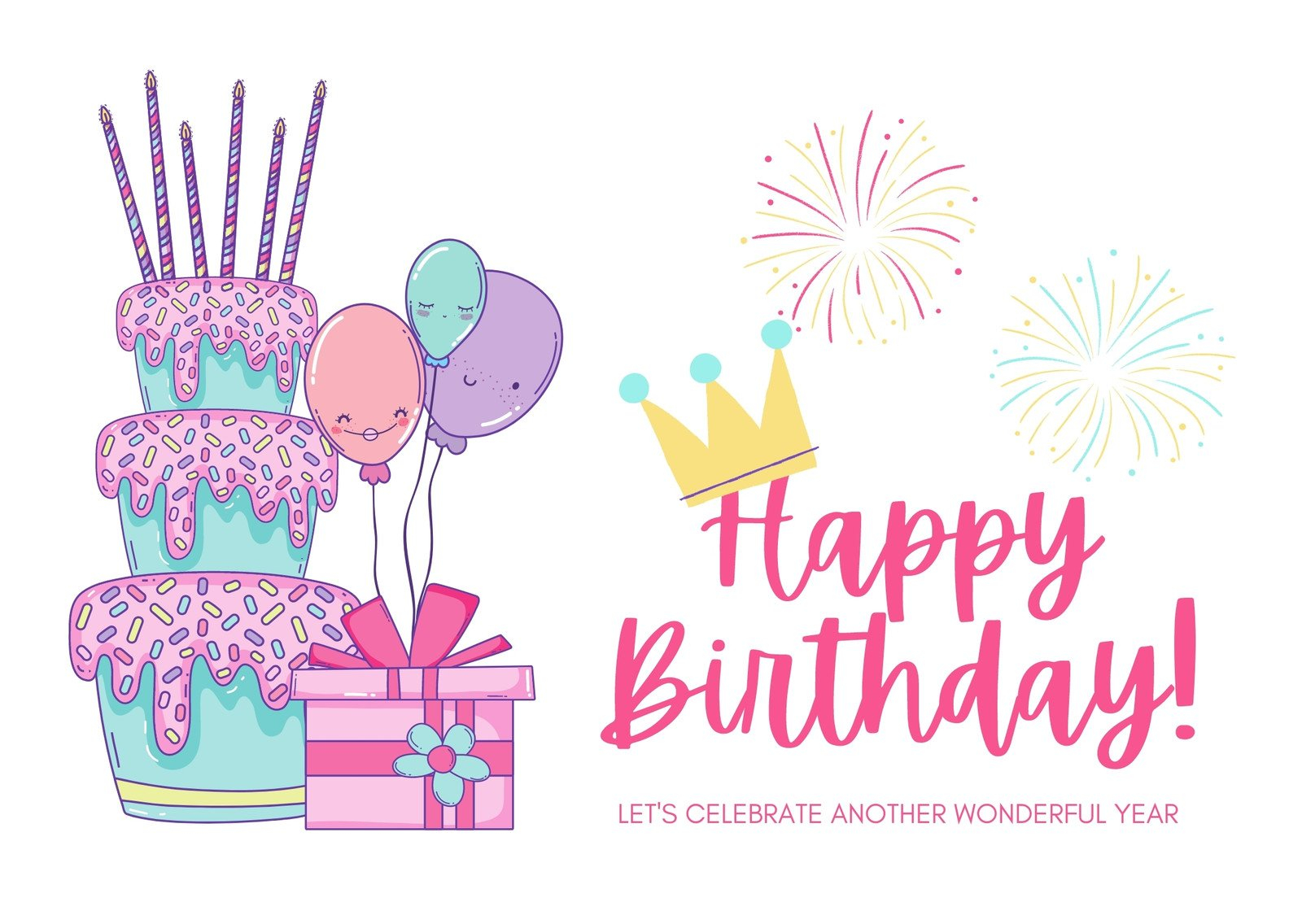 Page 2 Free Custom Printable Birthday Card Templates Canva