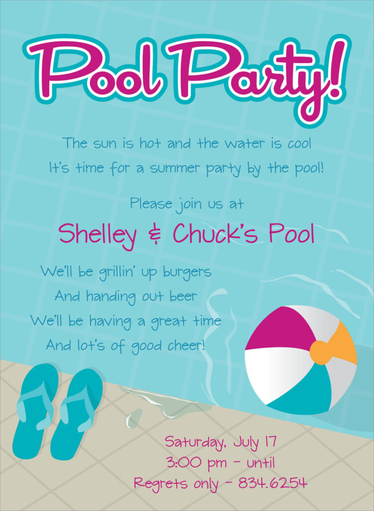 Pin On Swimming Pool Party 