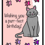 Printable Birthday Cards Cats Free Printable Birthday Cards