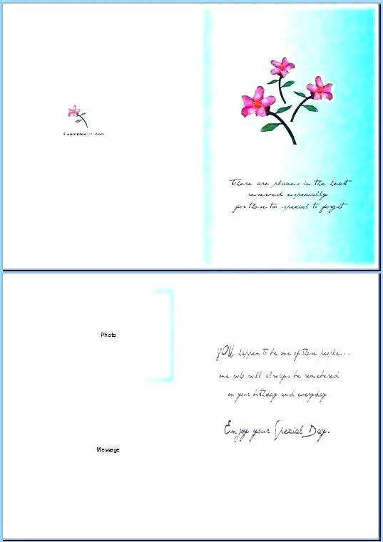 Quarter Fold Birthday Card Template Free Cards Design Templates