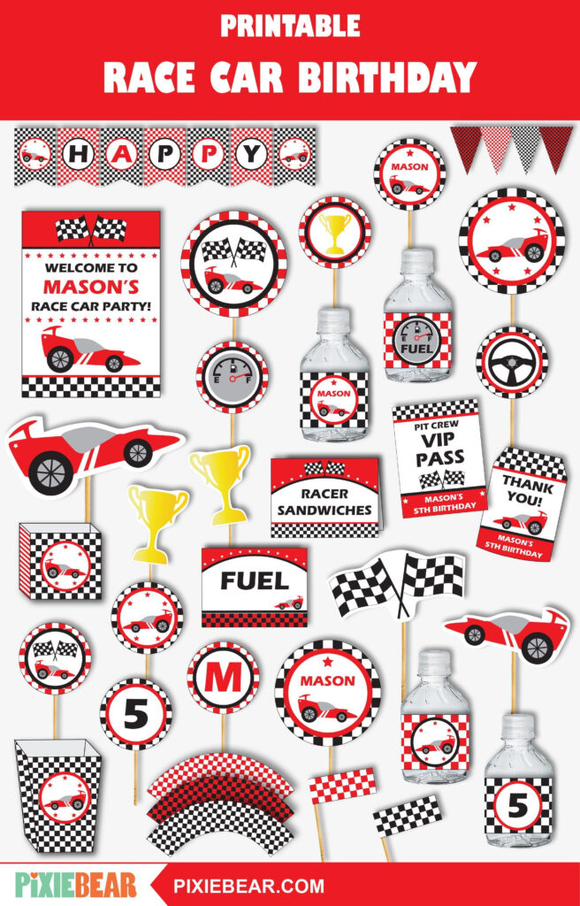 Race Car Birthday Racing Party Race Car Party Racing Etsy Race Car 