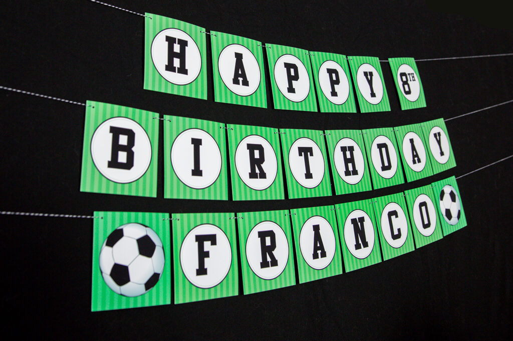 Soccer Party Decorations And Invitation Set Printable Studio