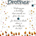 Special Brother Happy Birthday Greeting Card Cards Love Kates