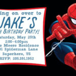 Spiderman Birthday Invitations Printable Spiderman Birthday