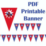 Spiderman HAPPY BIRTHDAY Printable Banner PDF By Ziggles On Etsy 2 50