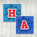 Spiderman Printable Happy Birthday Banner By Petite Party Studio