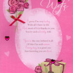 Wonderful Wife Happy Birthday Greeting Card Cards Love Kates
